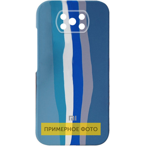 Аксессуар для смартфона Mobile Case Silicone Cover Shield Camera Rainbow Blue for Xiaomi Redmi Note 10 5G / Poco M3 Pro / Poco M3 Pro 5G