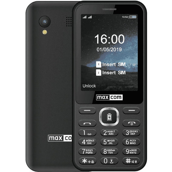 Мобильный телефон Maxcom MM814 Black (UA UCRF)
