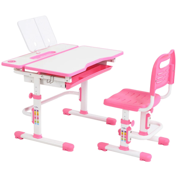 Комплект Cubby Парта и стул-трансформеры Botero Pink