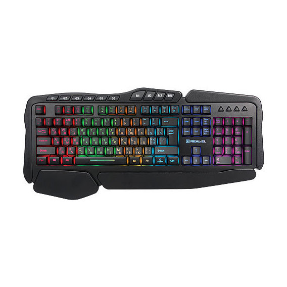 Клавиатура REAL-EL Gaming 8900 RGB Macro Black