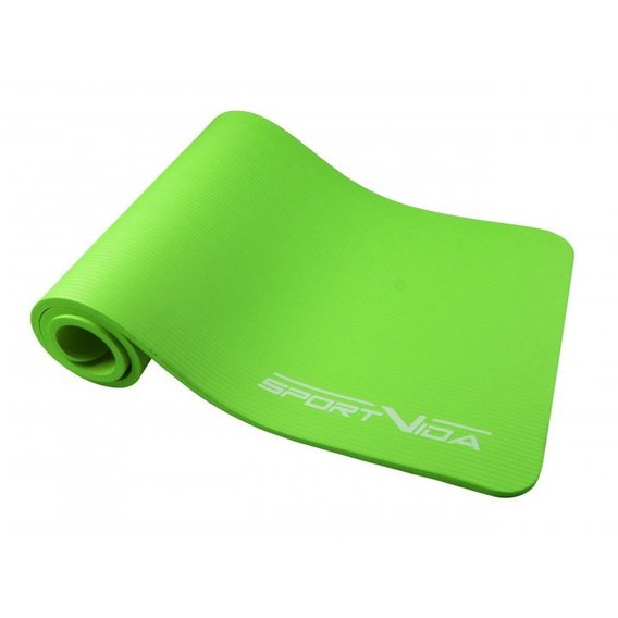 Коврик для фитнеса SportVida NBR 1.5 см зеленый (SV-HK0250)