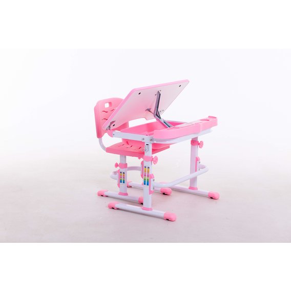 Комплект парта+стульчик Bambi М 7038 Pink + подставка для книжек