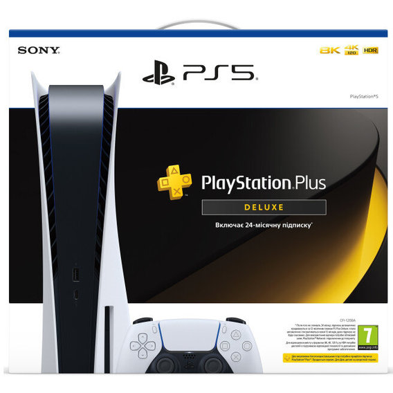 Игровая приставка Sony PlayStation 5 с подпиской PS Plus Deluxe на 24 месяца
