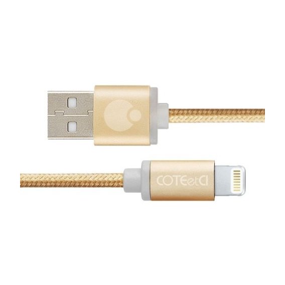 Кабель COTEetCI USB Cable to Lightning M30i 1.2m Gold (CS2127-1.2M-GD)