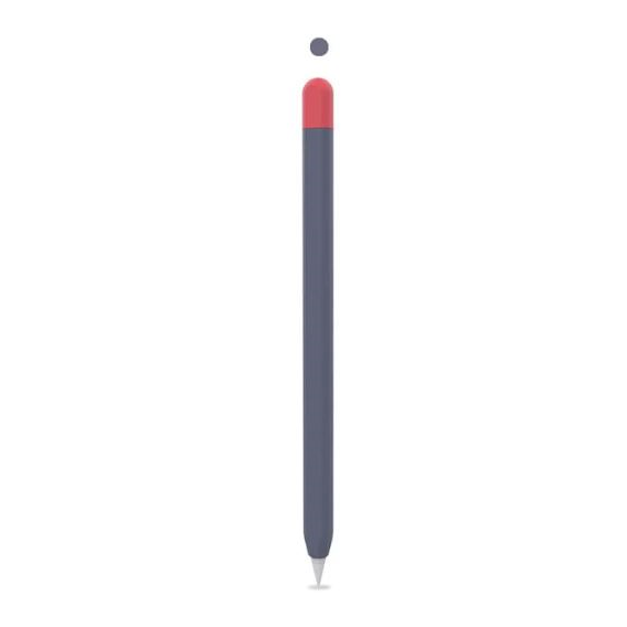 Чехол для стилуса AhaStyle Silicone Duo Case Navy Blue/Red (AHA-01652-NNR) for Apple Pencil 2