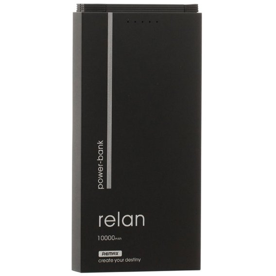 Внешний аккумулятор Remax Relan Power Bank 10000mAh Black (RPP-65-BLACK)
