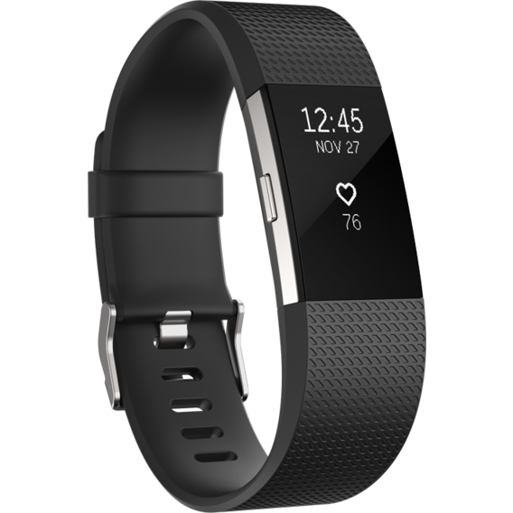 Фитнес-браслет Fitbit Charge 2 Black / Silver Small