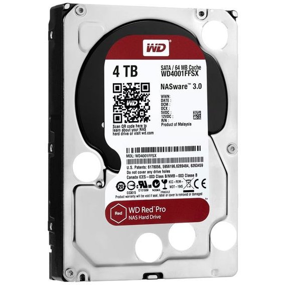 Внутренний жесткий диск WD Red Pro NAS 4.0TB (WD4003FFBX)