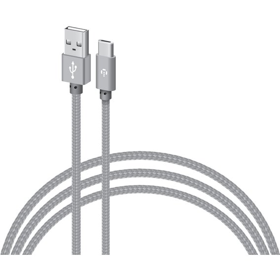 Кабель Intaleo USB Cable USB-C 2m Grey (CBGNYT2)