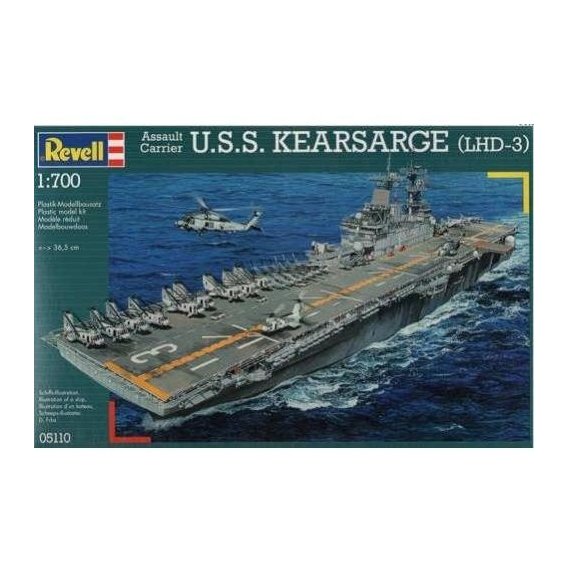 Модель Revell Десантный корабль U.S.S. Kearsarge (LHD-3) 1:700 (5110)
