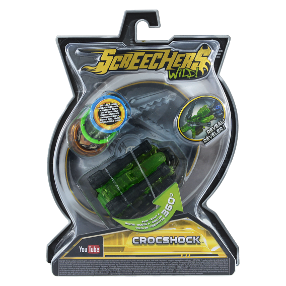 Машинка-трансформер Screechers Wild! L 2 - Крокшок (EU683124)