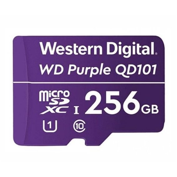 Карта памяти WD 256GB microSDXC UHS-I Class 10 QD101 Purple (WDD256G1P0C)
