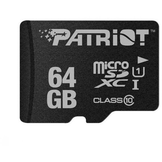 Карта памяти Patriot 64GB microSDXC Class 10 UHS-I LX Series (PSF64GMDC10)