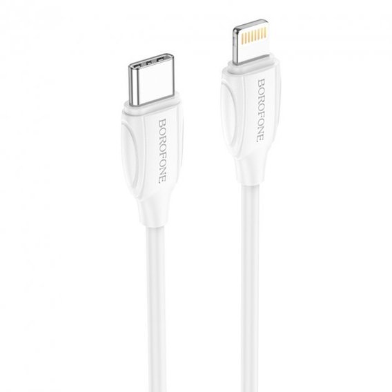 Кабель Borofone Cable USB-C to Lightning 1m White (BX19)