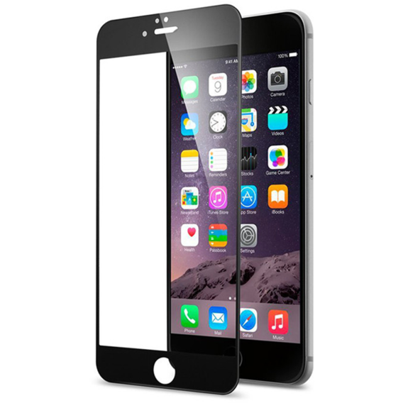 Аксессуар для iPhone Lunatik Premium Tempered Glass 3D Full Protection Black with Screen Protector (Clear) Back for iPhone 6/6S