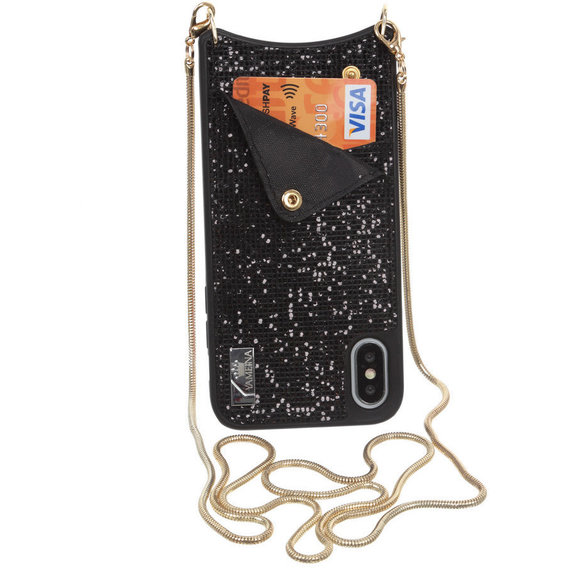 Аксессуар для iPhone BeCover Glitter Wallet Black for iPhone Xr (703613)