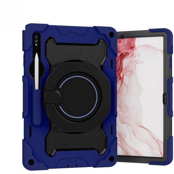 Аксессуар для планшетных ПК BeCover Armored Shockproof Case with Stand Blue for Samsung Galaxy Tab S7 FE 12.4 SM-T735 / S7 Plus SM-T975 / S8 Plus SM-X800 (709928)