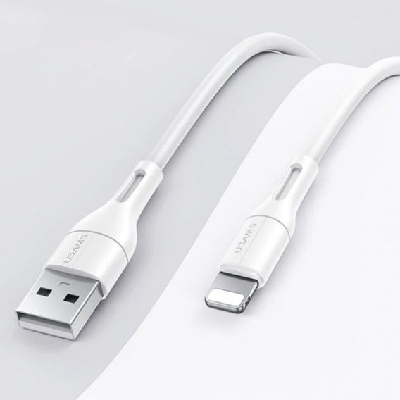 Кабель Usams USB Cable to Lightning 1m White (US-SJ500)