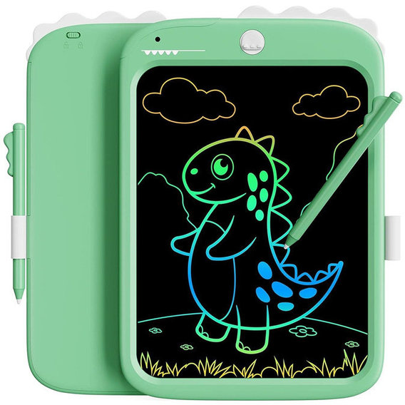 Дитячий LCD планшет для малювання Beiens Динозаврик 10” Multicolor зеленый (К1006green)