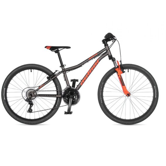 Велосипед Author (2023) A-Matrix 24, рама 12.5, серебристый/неоново-оранжевый (2023029)