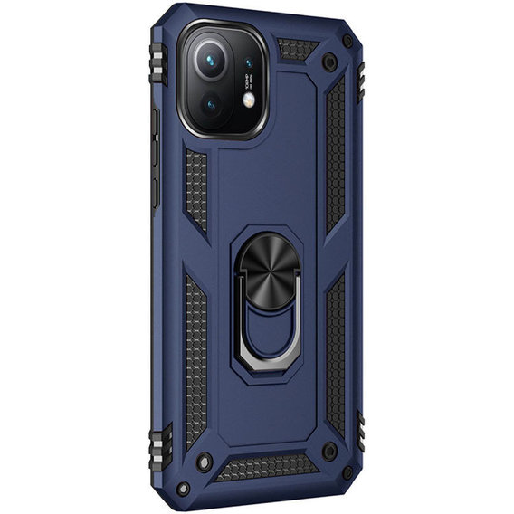 Аксессуар для смартфона Mobile Case Shockproof Serge Magnetic Ring Navy Blue for Xiaomi Mi 11