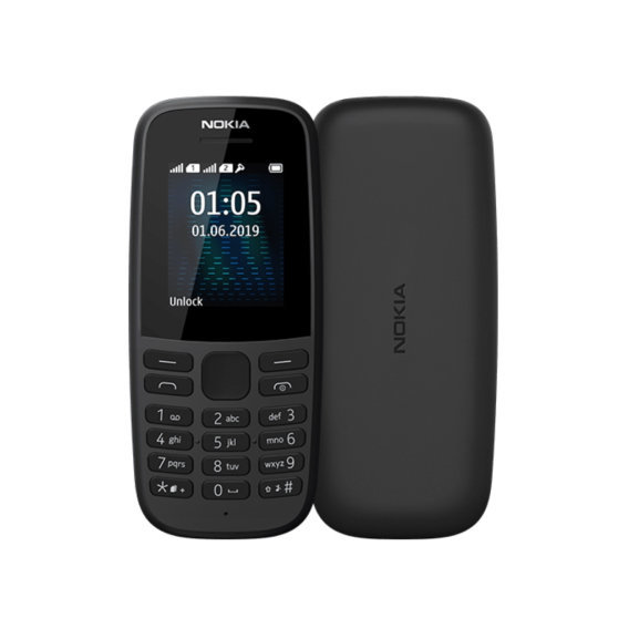 Мобильный телефон Nokia 105 Single Sim 2019 Black (UA UCRF)