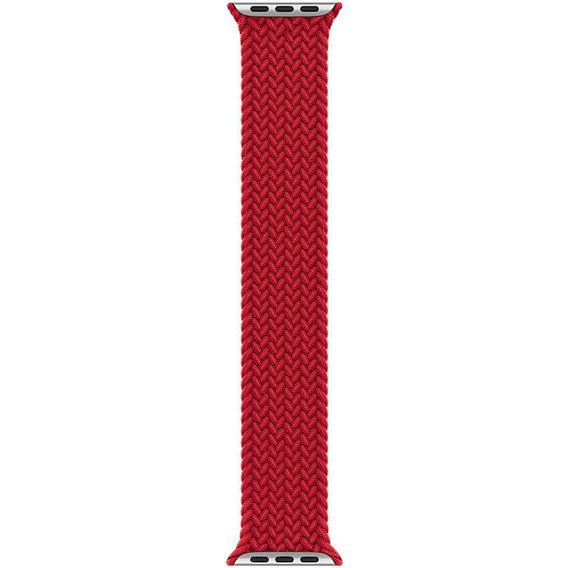 Аксессуар для Watch Fashion Braided Solo Loop Red Size 8 (160 mm) for Apple Watch 42/44/45/49mm