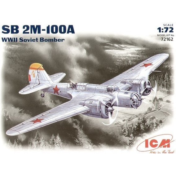 Советский бомбардировщик SB 2M-100A Soviet bomber (ICM72162)
