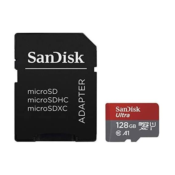 Карта памяти SanDisk 128GB microSDXC Ultra Class 10 UHS-I + адаптер (SDSQUA4-128G-GN6IA)