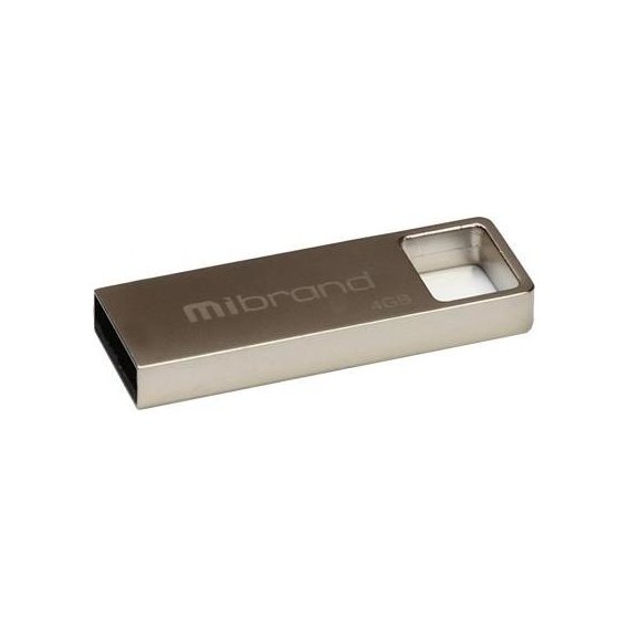 USB-флешка Mibrand 4GB Shark Silver USB 2.0 (MI2.0/SH4U4S)