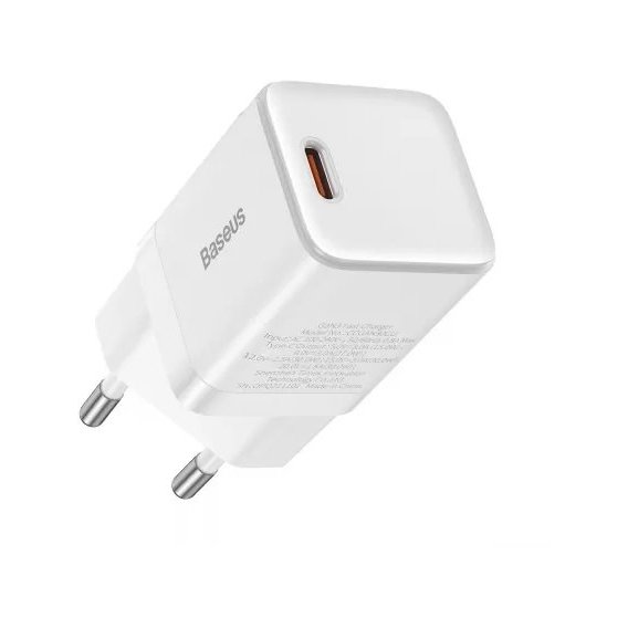 Зарядное устройство Baseus USB-C Wall Charger GaN3 1С 30W White (CCGN010102)