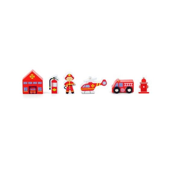 Набор для железной дороги Viga Toys Пожарная станция (50815)