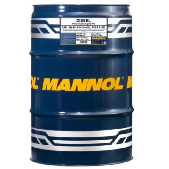 Моторное масло Mannol Diesel 15W-40 60 л (MN7402-60)
