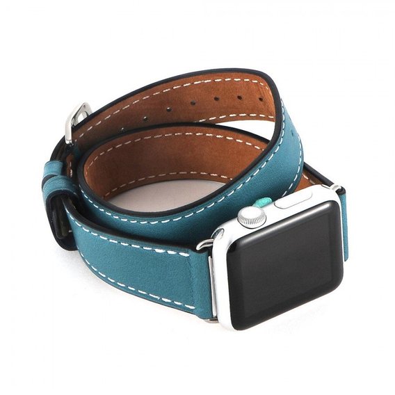 Аксессуар для Watch COTEetCI W9 Leather Band Blue (WH5210-BL) for Apple Watch 42/44/45/49mm