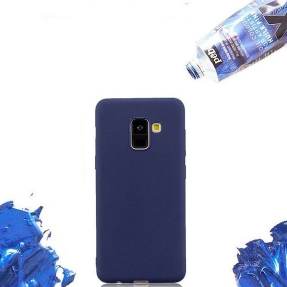 Аксессуар для смартфона Mobile Case Silicone Cover Dark Blue for Samsung J600 Galaxy J6 2018