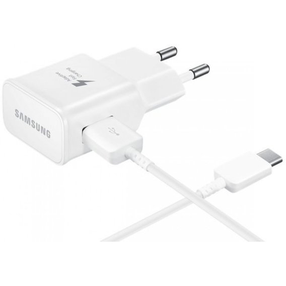 Зарядное устройство Samsung USB Wall Charger 2A with Cable USB-C 15W White (EP-TA20EWECGRU)