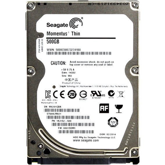 Внутренний жесткий диск Seagate Laptop Thin HDD ST500LM021