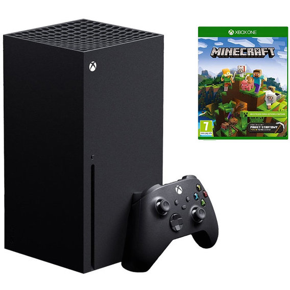 Игровая приставка Microsoft Xbox Series X 1TB + Minecraft Pakiet Startowy