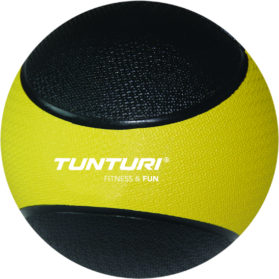 Мяч для фитнеса Медбол Tunturi 1 кг желто-черный (14TUSCL317)