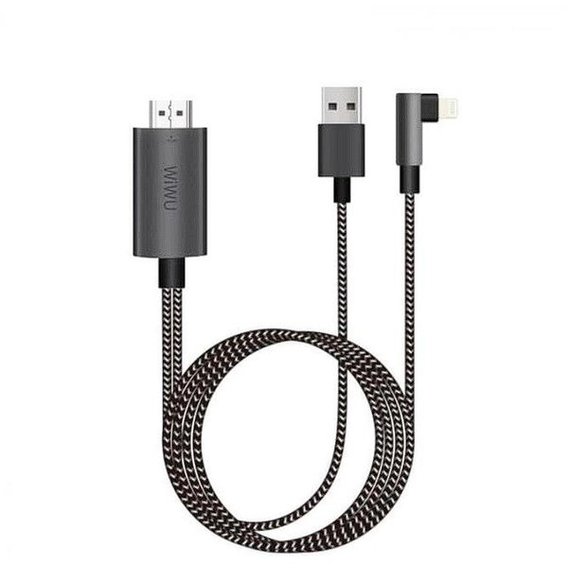 Кабель WIWU USB Cable to Lightning/HDTV Adapter X7 2m Grey