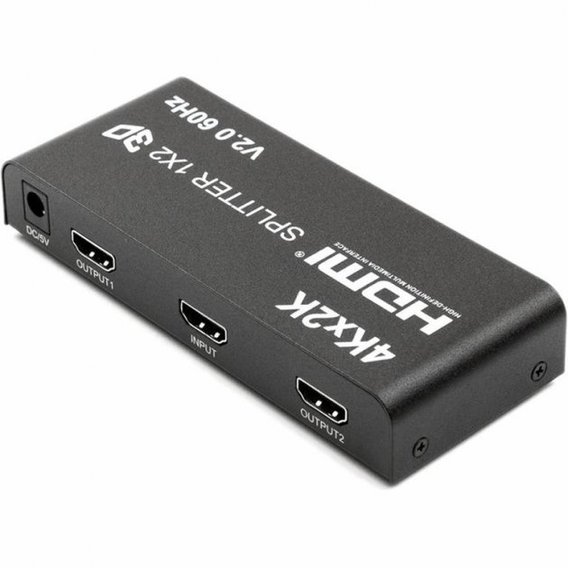 Кабель и переходник PowerPlant HDMI 1x2 V2.0, 3D, 4K / 60hz (HDSP2-V2.0)(CA912476)