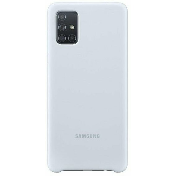 Аксессуар для смартфона Samsung Silicone Cover Silver (PA715TSEGRU) for Samsung A715 Galaxy A71
