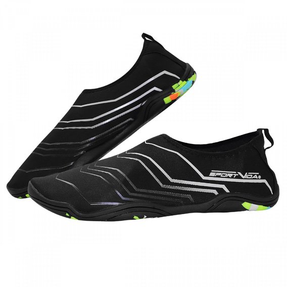 Обувь для пляжа и кораллов (аквашузы) SportVida SV-GY0006-R41 Size 41 Black/Grey