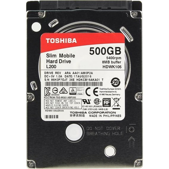 Внутренний жесткий диск Toshiba L200 (HDWK105UZSVA)