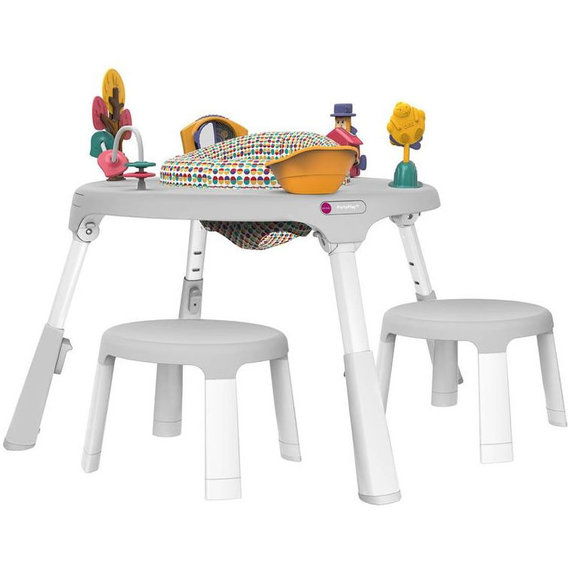 Игровой столик Oribel Portaplay Wonderland + 2 стульчика Серый (CY303-90008-INT-R)