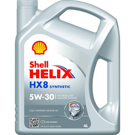 Моторное масло SHELL Helix HX8 Synthetic 5W-30 4л