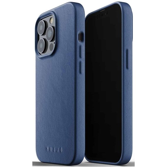 Аксессуар для iPhone MUJJO Full Leather Case Monaco Blue (MUJJO-CL-015-BL) for iPhone 13 Pro