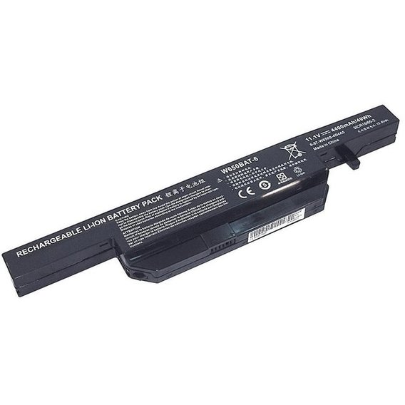 Батарея для ноутбука Clevo W650BAT-6 W670RC 11.1V Black 5200mAh OEM