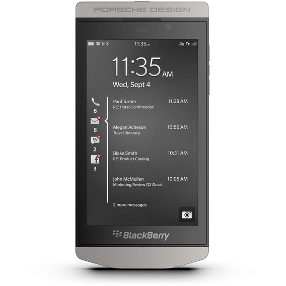 Смартфон BlackBerry P9982 Porsche Design Silver