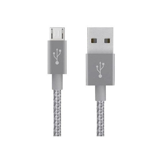 Кабель Belkin USB Cable to microUSB Mixit Metallic 1.8м Grey (F2CU021bt06GYTM)